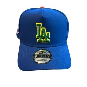 Blue LA Embroidered Adjustable Cap